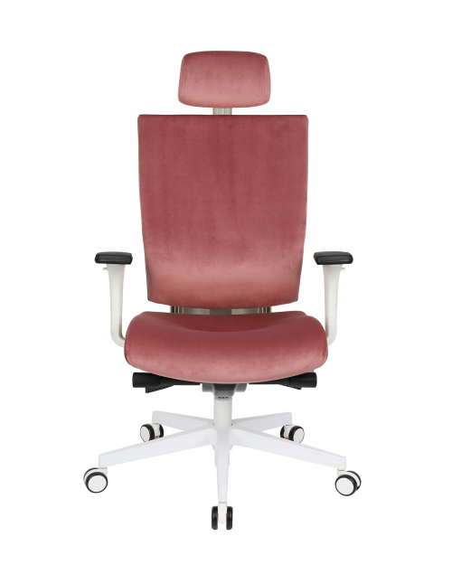 Fotel biurowy MAXPRO WT HD white/chrome
