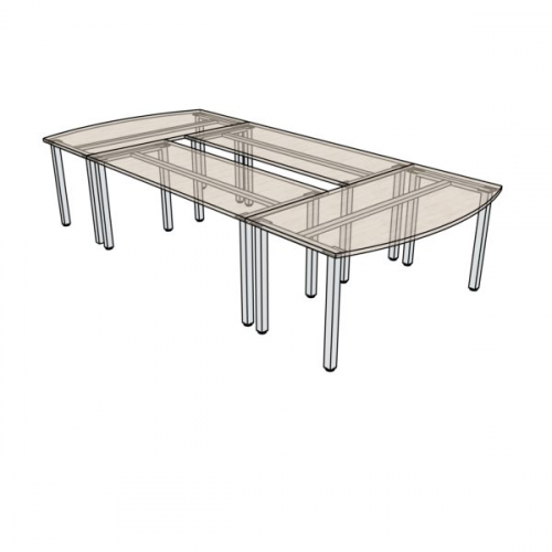 Stół konferencyjny TORO TK203 330/350x160x75h