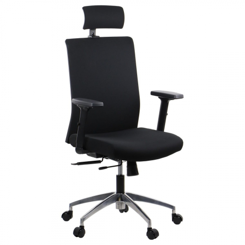 Fotel Biurowy RIVERTON F/H-ALU czarny 
