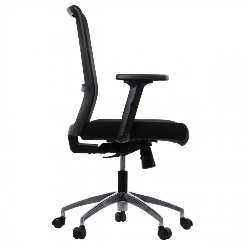  RIVERTON F/L-ALU Fotel Biurowy czarny