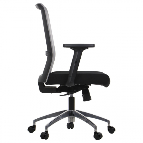  RIVERTON F/L-ALU Fotel Biurowy czarny-szary