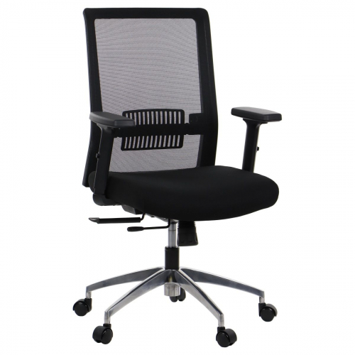 Fotel Biurowy RIVERTON M/L-ALU czarny