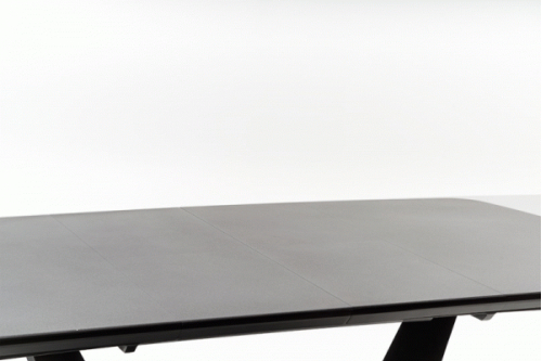 FANGOR stół rozkładany, kolor: blat - ciemny popiel, podstawa - czarny