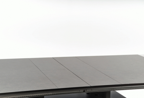 SALVADOR stół rozkładany 160-200/90/77 cm, kolor: blat - ciemny popiel, nogi - ciemny popiel