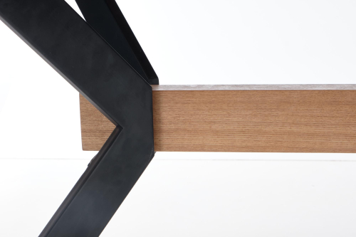 BACARDI stół rozkładany 160-220/90/76 cm,  dąb naturalny / czarny