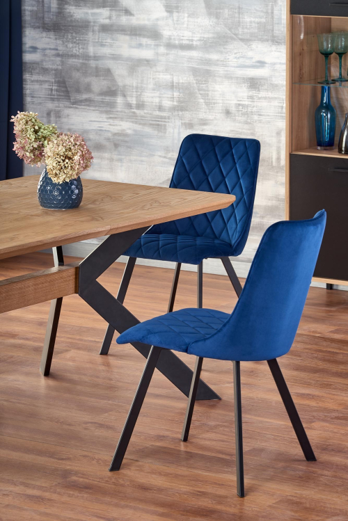 BACARDI stół rozkładany 160-220/90/76 cm,  dąb naturalny / czarny