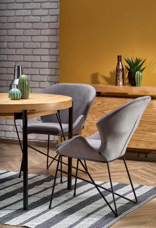 INFERNO stół rozkładany 100-300/100/76 cm, dąb naturalny - czarny