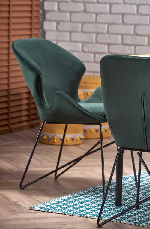 INFERNO stół rozkładany 100-300/100/76 cm, dąb naturalny - czarny