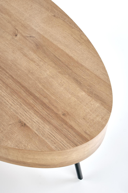 CAROLINA ława z szufladą dąb złoty/czarny