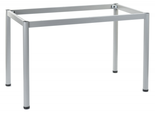 Stelaż metalowy do stołu i biurka 57/OA 76x76 cm, nogi okrągłe fi 5 cm - ALUMINIUM