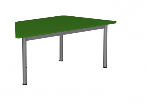 Stolik MB trapezowy noga metal fi 40 / opcja regulacja wysokości