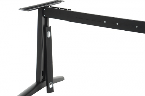 Stelaż metalowy do stołu/biurka STT-01 z regulacją długości belki 119-159 x szer.58 x wys. 72,5 cm, kolor czarny