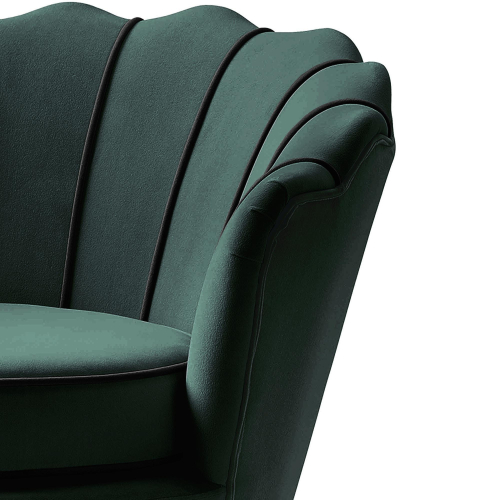 ANGELO fotel wypoczynkowy ciemny zielony/ czarny