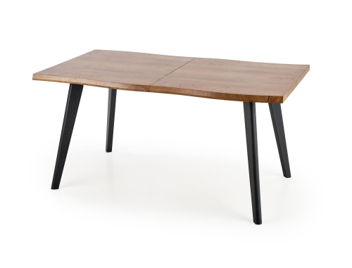 DICKSON stół rozkładany 120-180/80 cm, blat - naturalny, nogi - czarny (2p=1szt)