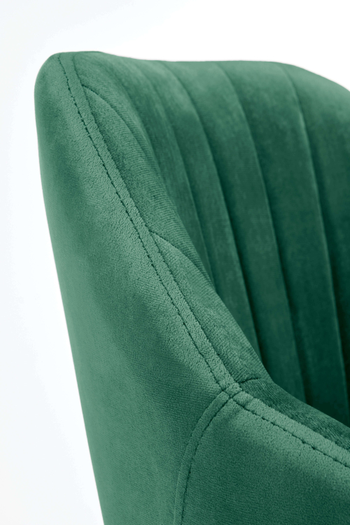 FRESCO fotel ciemny zielony velvet