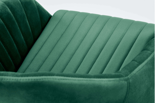 FRESCO fotel ciemny zielony velvet