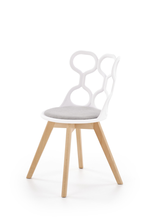 K308 krzesło biały / popiel 
