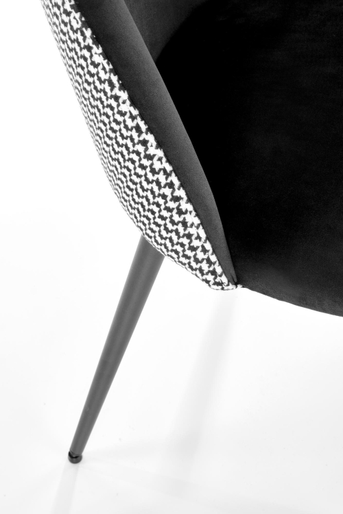 K478 krzesło czarny - biały