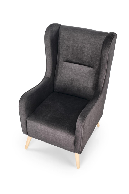 CHESTER 2 fotel wypoczynkowy antracytowy (tkanina 17. Charcoal)