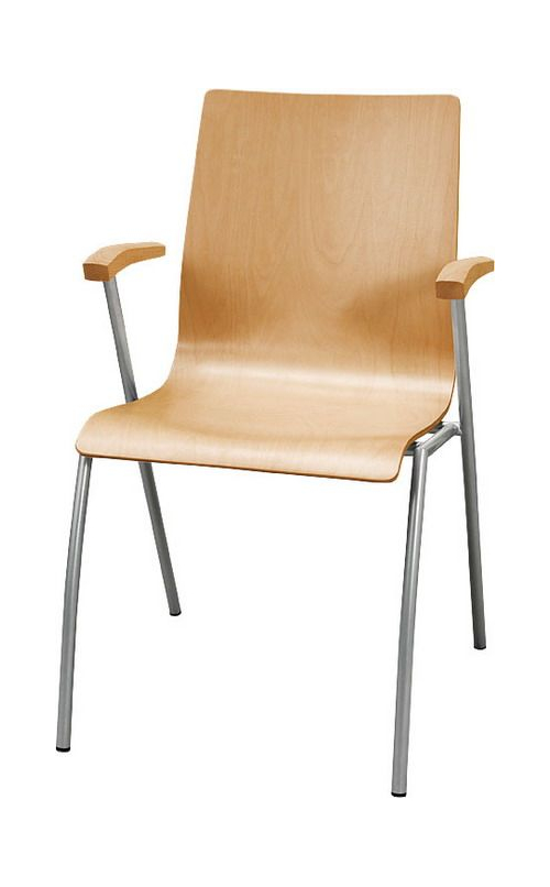 Krzesło IRYS B WOOD z podłokietnikami
