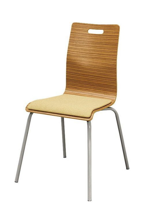 Krzesło LOTOS WOOD NS z nakładką tapicerowaną na siedzisku