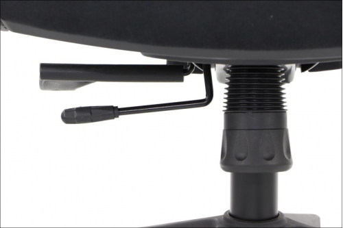 HAGER Fotel obrotowy czarno-szary podstawa chromowana