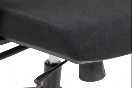 HAGER Fotel obrotowy czarno-szary podstawa chromowana