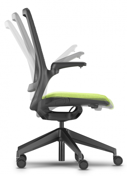 Fotel biurowy SMART SB10S atest wytrzymałości do 200 kg/atest do pracy 24/7 - tapicerowany