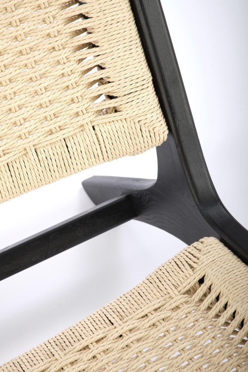 Fotel wypoczynkowy FODEN czarny / naturalny