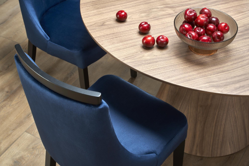 HENDERSON stół okrągły fi 136/78 cm, orzechowy