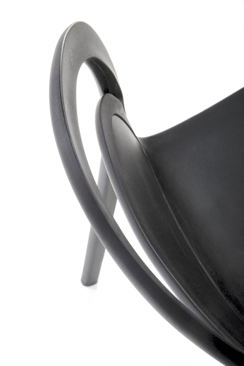 Krzesło z tworzywa K490 czarny
