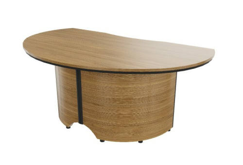 Biurko STATUS OWALNY G1815M/2015MB - 180x105x75h/206x120x75h