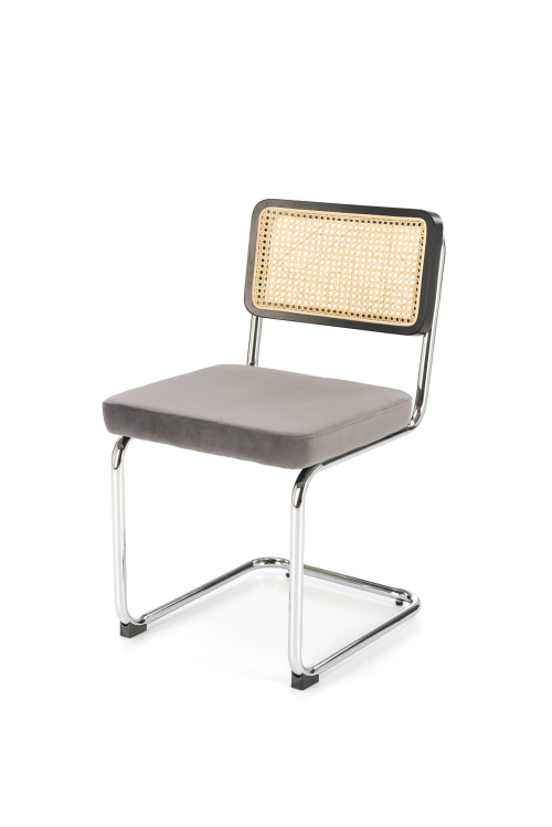 K504 krzesło popielaty / czarny