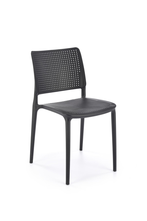 Krzesło z tworzywa K514 czarny