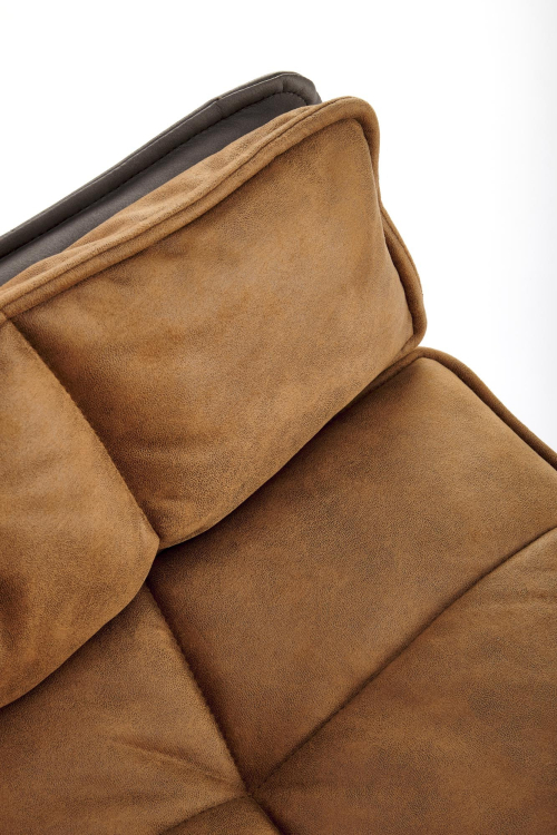 Krzesło konferencyjne obrotowe K523 brązowy / ciemny brąz