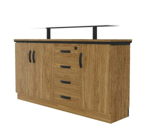 Komoda STATUS OWALNY G0608M - 163x43x86h