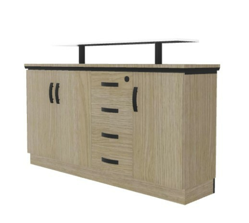 Komoda STATUS OWALNY G0608M - 163x43x86h