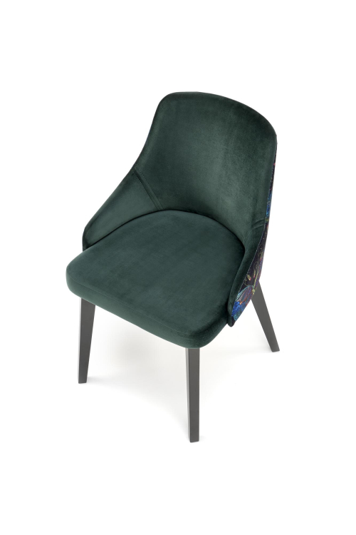 ENDO krzesło czarny / tap: BLUVEL 78 c. zielony