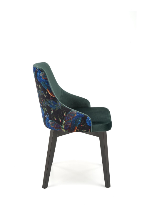 ENDO krzesło czarny / tap: BLUVEL 78 c. zielony