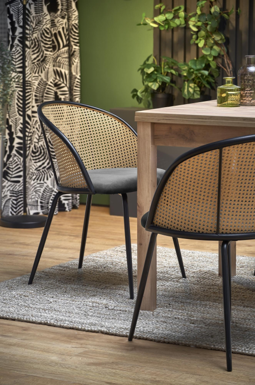 GRACJAN stół 80÷160/80/76 cm, kolor dąb craft 