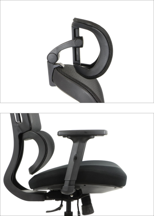 TREX Fotel biurowy obrotowy czarny