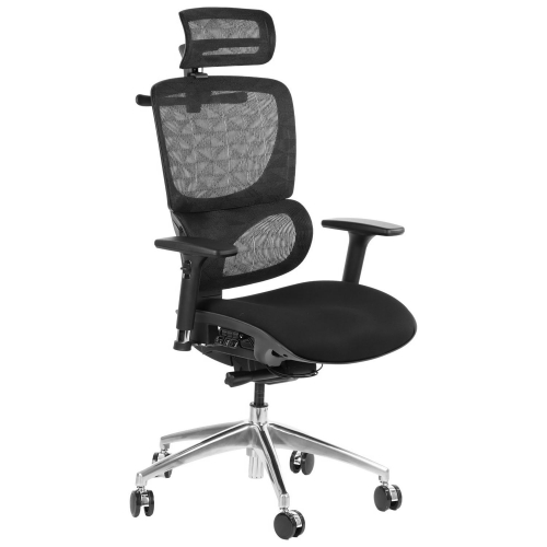 Fotel biurowy obrotowy ErgoLux S1A siedzisko tkaninowe