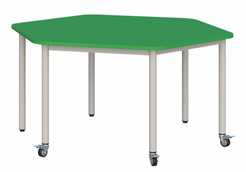 Stolik mobilny blat sześciokątny/rozmiar 1,2,3