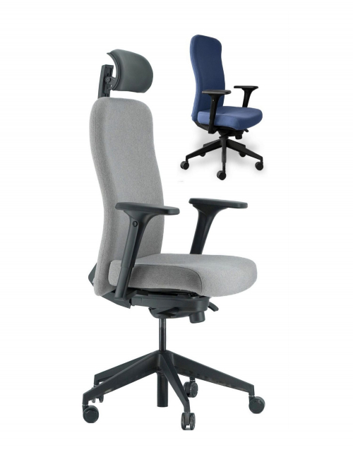 FORTE Fotel biurowy atest wytrzymałości do 150 kg/atest do pracy 24/7