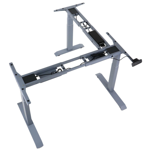 Stelaż PRATO 04-3T/90/A z elektryczną regulacja wysokości w zakresie 59-123,5 cm/3-silnikowy/kolor szary