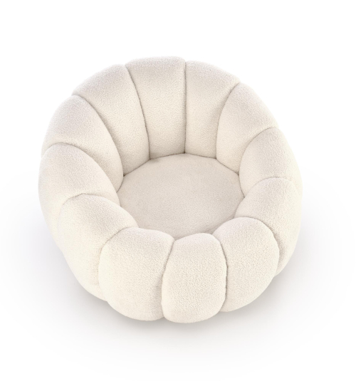 GASPAR fotel wypoczynkowy kremowy