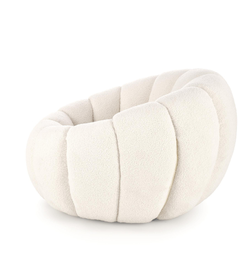 GASPAR fotel wypoczynkowy kremowy