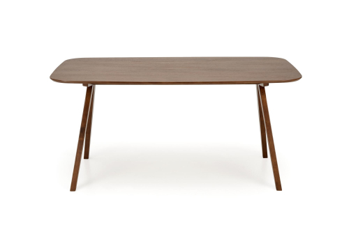 MIGUEL stół 160/90/75 cm, blat - orzechowy, noga - orzechowy