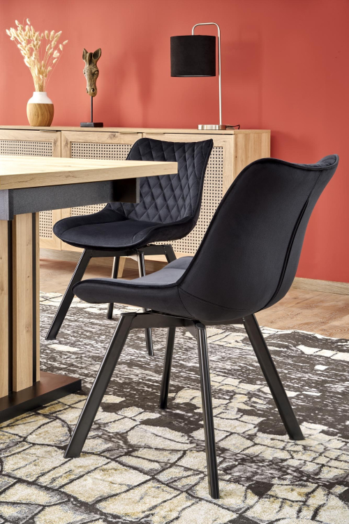 LAMELLO stół rozkładany 130-180/80/76 cm dąb artisan/czarny