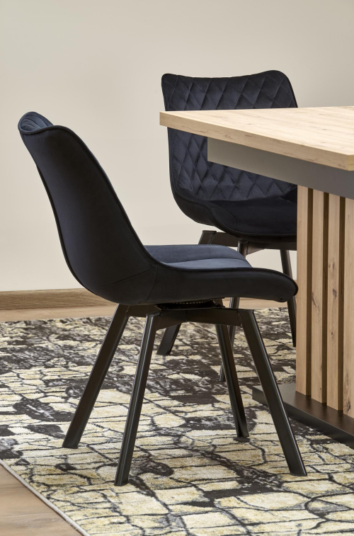 LAMELLO stół rozkładany 130-180/80/76 cm dąb artisan/czarny